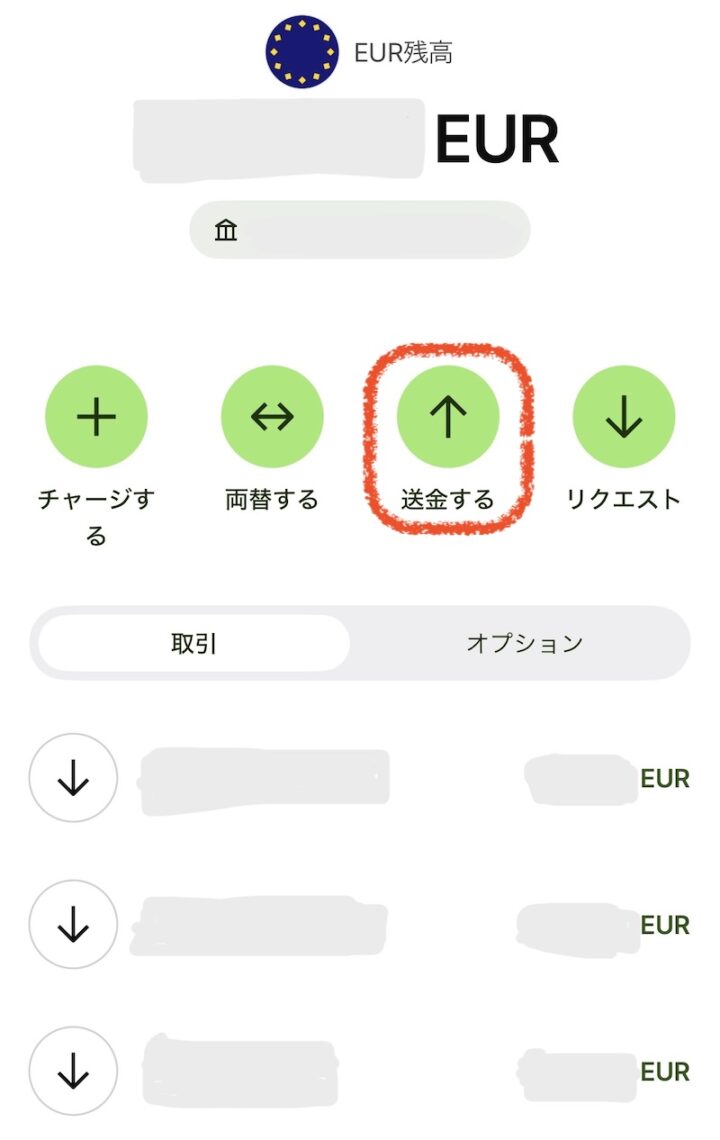 Wiseの外貨送金方法2