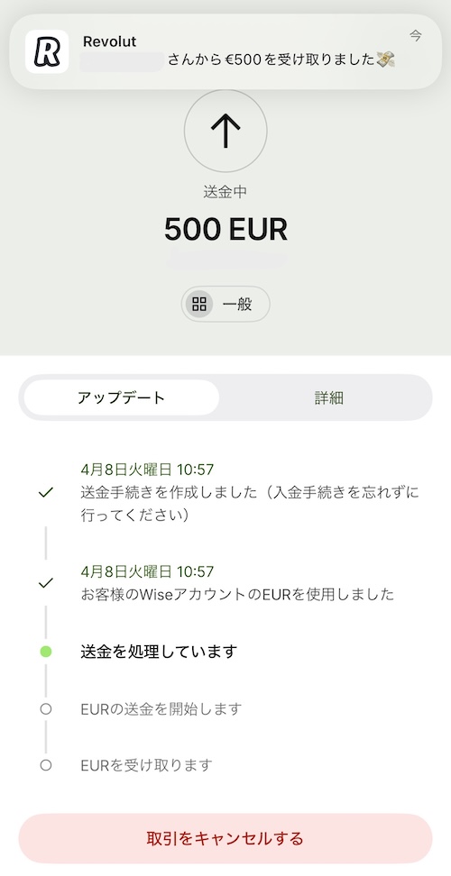 Wiseの外貨送金方法10